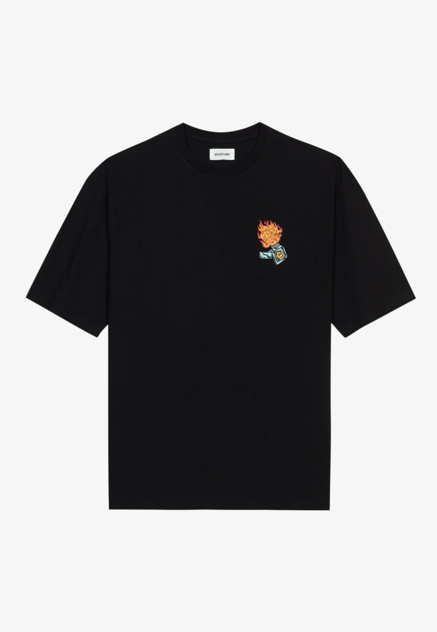 YOURTURN UnisexT-Shirt Con StampaBlack Donna T-shirt E Top YO1210107-Q11 6 YOURTURN UnisexT-Shirt Con StampaBlack Donna T-shirt E Top YO1210107-Q11 - immagine 4