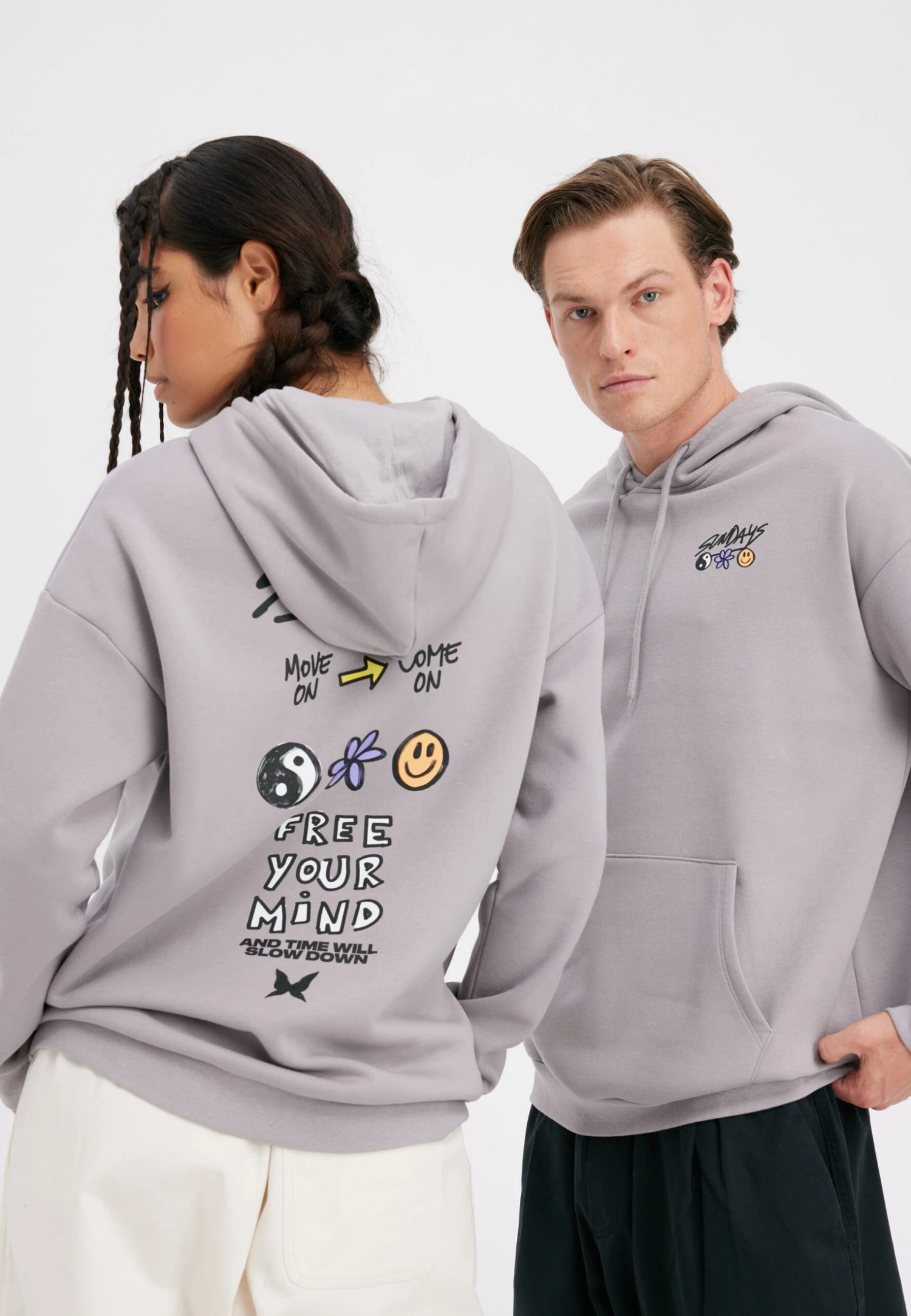 YOURTURN UnisexFelpaGrey Uomo Maglieria E Felpe YO1210168-C11 3 YOURTURN UnisexFelpaGrey Uomo Maglieria E Felpe YO1210168-C11