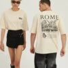 YOURTURN Rome Tee UnisexT-Shirt Con StampaMottled Light Brown Uomo T-shirt E Polo YO121010C-O11 2 YOURTURN Rome Tee UnisexT-Shirt Con StampaMottled Light Brown Uomo T-shirt E Polo YO121010C-O11 -Negozio Online Yourturn Italia 07017d2cd401401ea70ed2bd25c35478