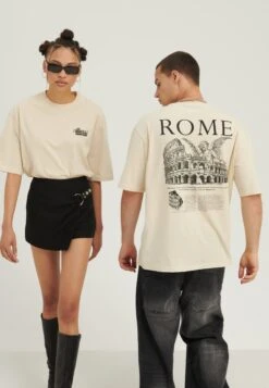 YOURTURN Rome Tee UnisexT-Shirt Con StampaMottled Light Brown Uomo T-shirt E Polo YO121010C-O11