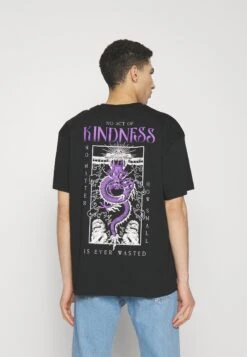 YOURTURN Dragon Graphic TeeUnisexT-Shirt Con StampaBlack Uomo T-shirt E Polo YO1210128-Q11