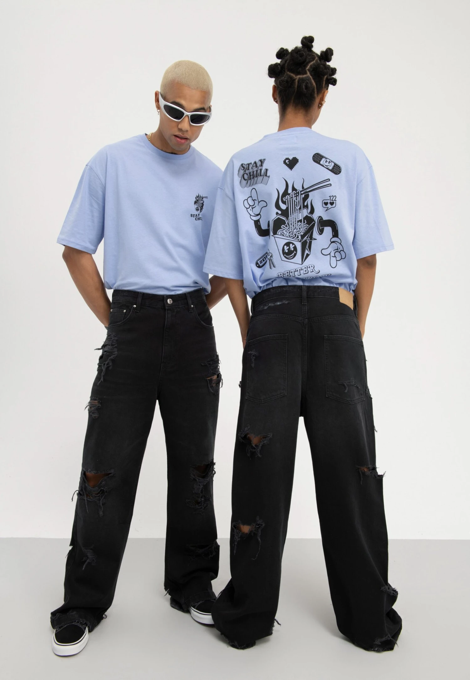 YOURTURN UnisexJeans BaggyBlack Denim Donna Jeans YO121010Y-Q11 7 YOURTURN UnisexJeans BaggyBlack Denim Donna Jeans YO121010Y-Q11 - immagine 5