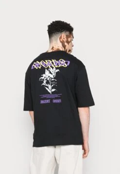 YOURTURN Graphic T-Shirt Beyond UnisexT-Shirt Con StampaBlack Uomo T-shirt E Polo YO12100MD-Q11