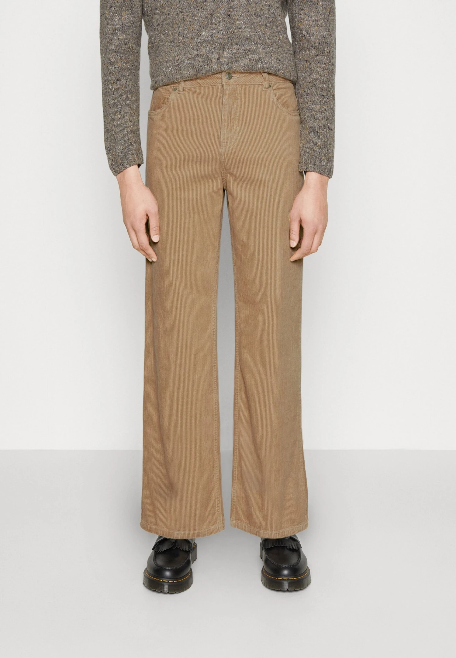 YOURTURN Corduroy Wide Leg - Pantaloni - Tan 3 YOURTURN Corduroy Wide Leg - Pantaloni - Tan