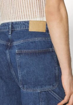 YOURTURN Wide Leg Unisex- Jeans Baggy - Dark Blue Denim -Negozio Online Yourturn Italia 215d4ed58d6f42a19e0fa1231180ae60