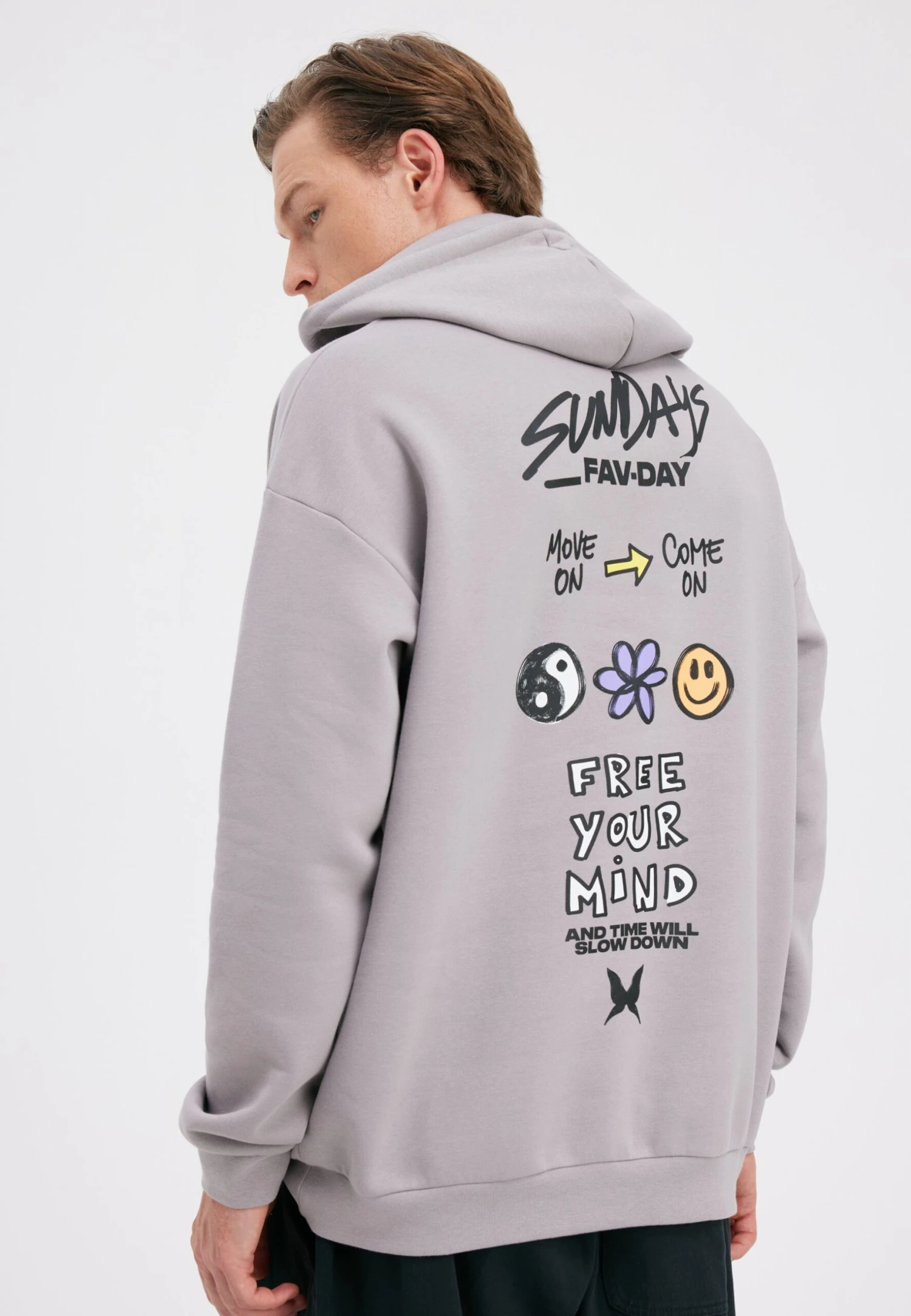 YOURTURN UnisexFelpaGrey Uomo Maglieria E Felpe YO1210168-C11 5 YOURTURN UnisexFelpaGrey Uomo Maglieria E Felpe YO1210168-C11 - immagine 3