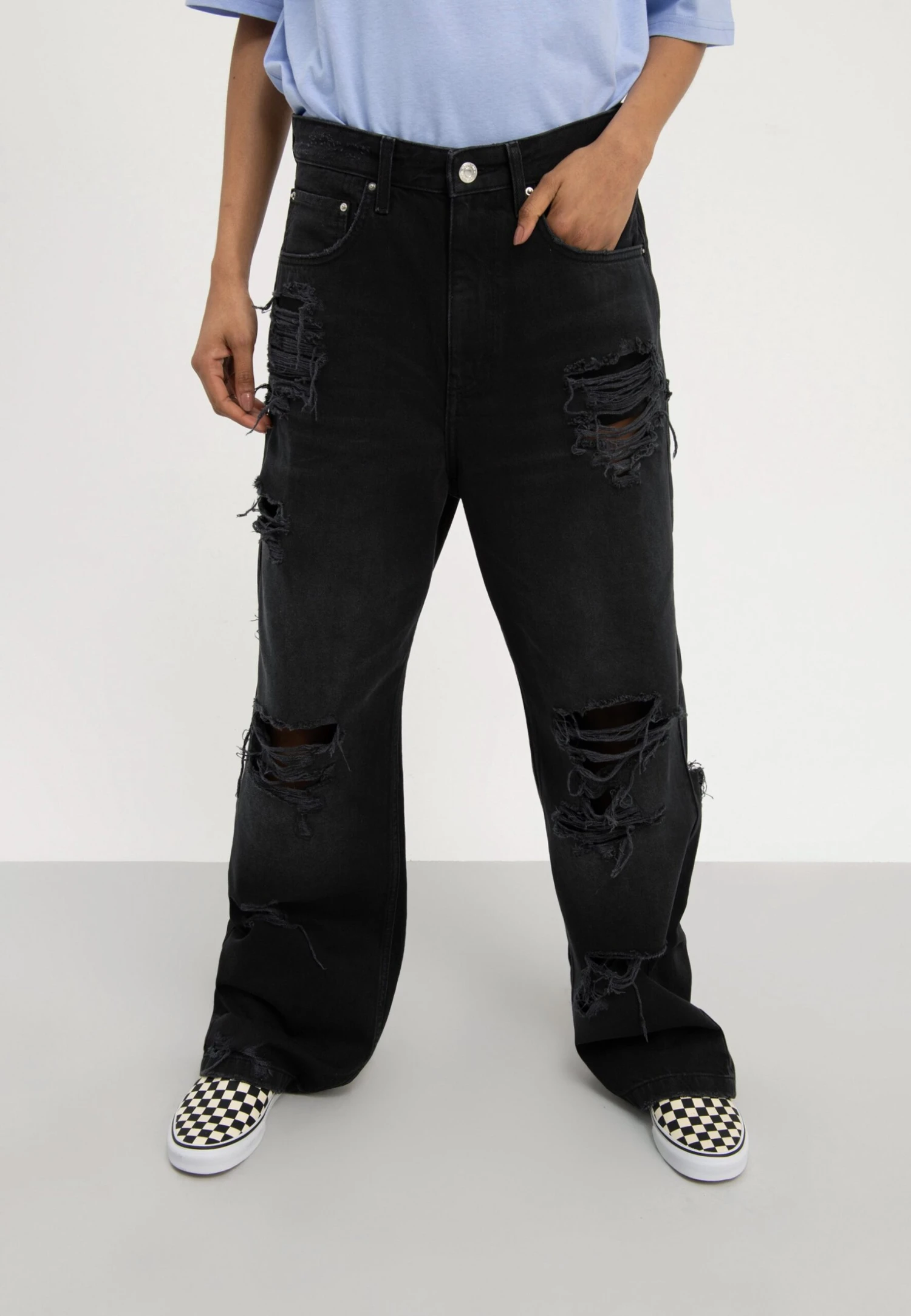 YOURTURN UnisexJeans BaggyBlack Denim Donna Jeans YO121010Y-Q11 3 YOURTURN UnisexJeans BaggyBlack Denim Donna Jeans YO121010Y-Q11