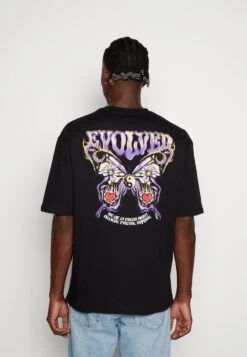 YOURTURN UnisexT-Shirt Con StampaBlack Donna T-shirt E Top YO12100T6-Q11