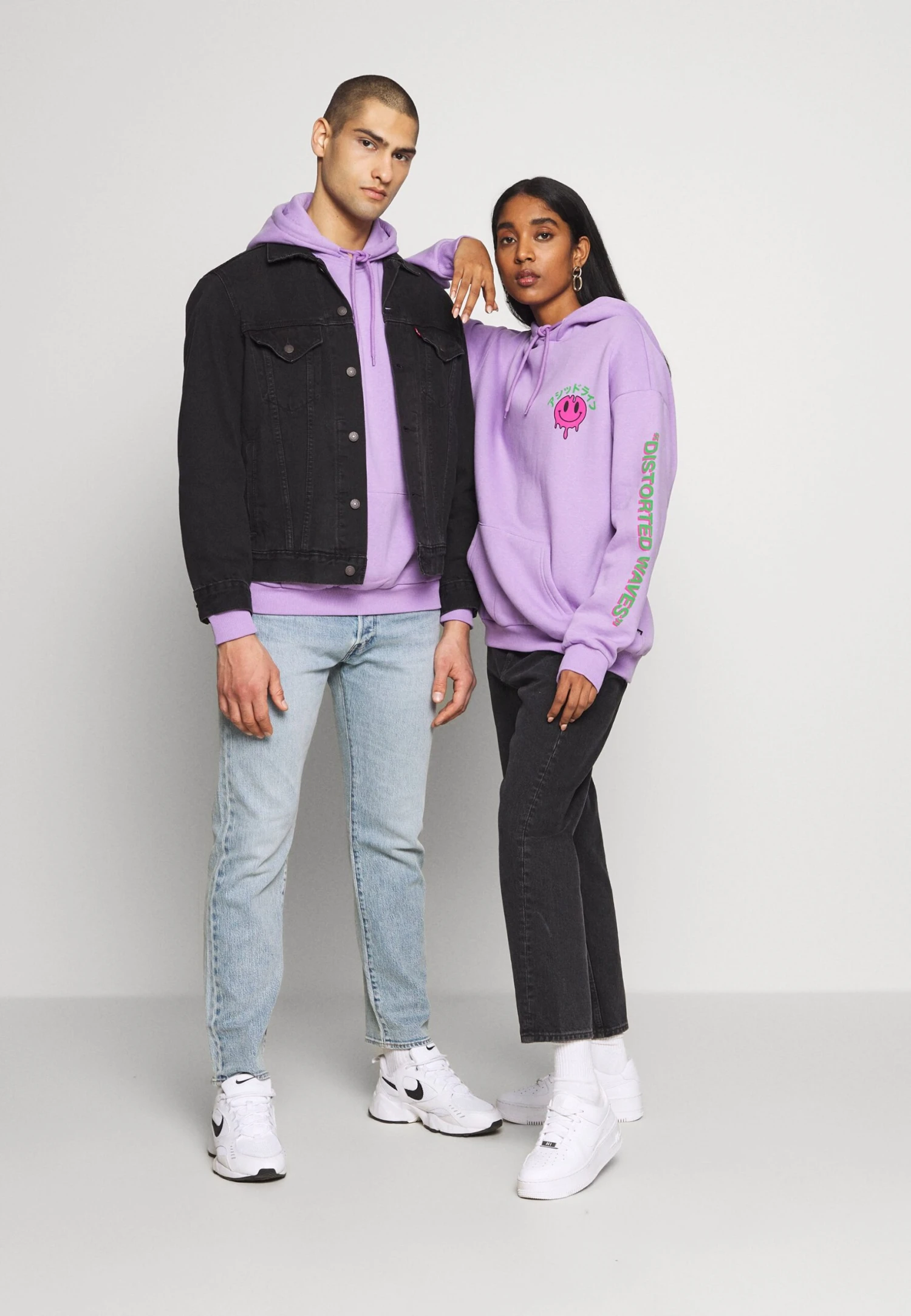 YOURTURN Unisex - Felpa Con Cappuccio - Lilac 4 YOURTURN Unisex - Felpa Con Cappuccio - Lilac - immagine 2