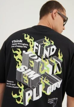 YOURTURN UnisexT-Shirt Con StampaBlack Uomo T-shirt E Polo YO1210106-Q11 -Negozio Online Yourturn Italia 3855b099a82243d7a63656e91d9ae9c5