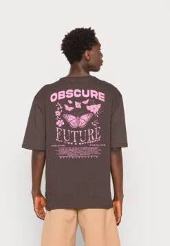 YOURTURN Nostalgia Future Tee UnisexT-Shirt Con StampaBrown Uomo T-shirt E Polo YO12100M4-O11