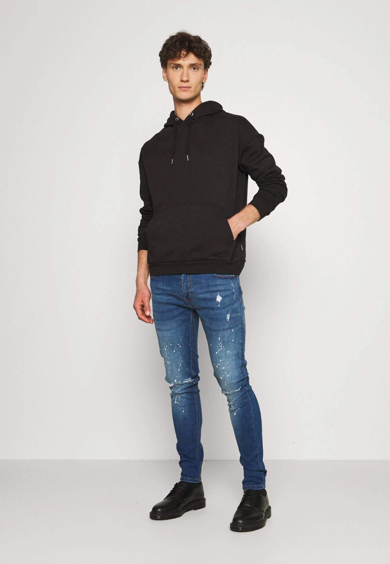 YOURTURN UnisexFelpa Con CappuccioBlack Uomo Maglieria E Felpe YO1210042-Q11 4 YOURTURN UnisexFelpa Con CappuccioBlack Uomo Maglieria E Felpe YO1210042-Q11 - immagine 2