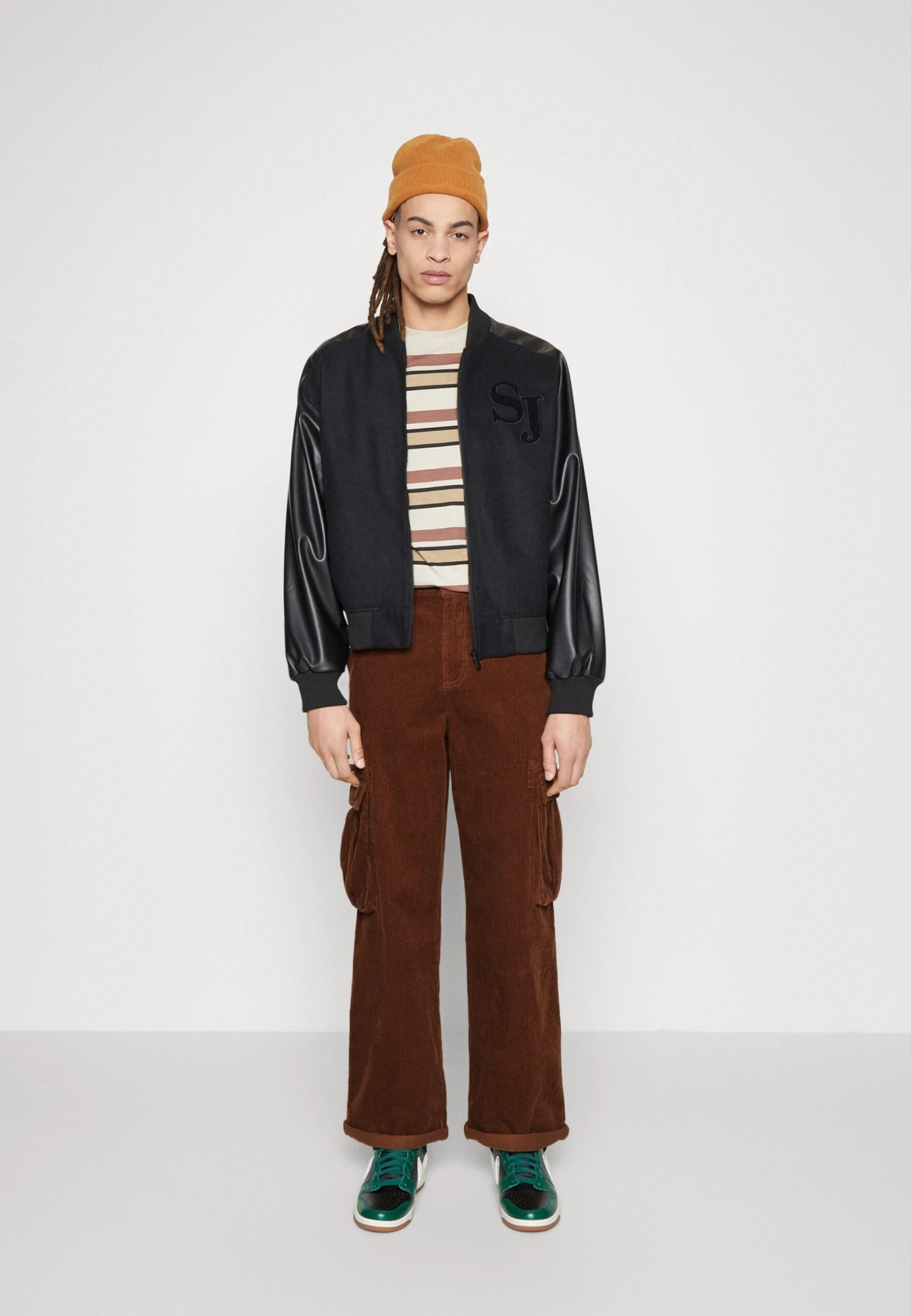 YOURTURN Corduroy Unisex - Pantaloni Cargo - Dark Brown 4 YOURTURN Corduroy Unisex - Pantaloni Cargo - Dark Brown - immagine 2