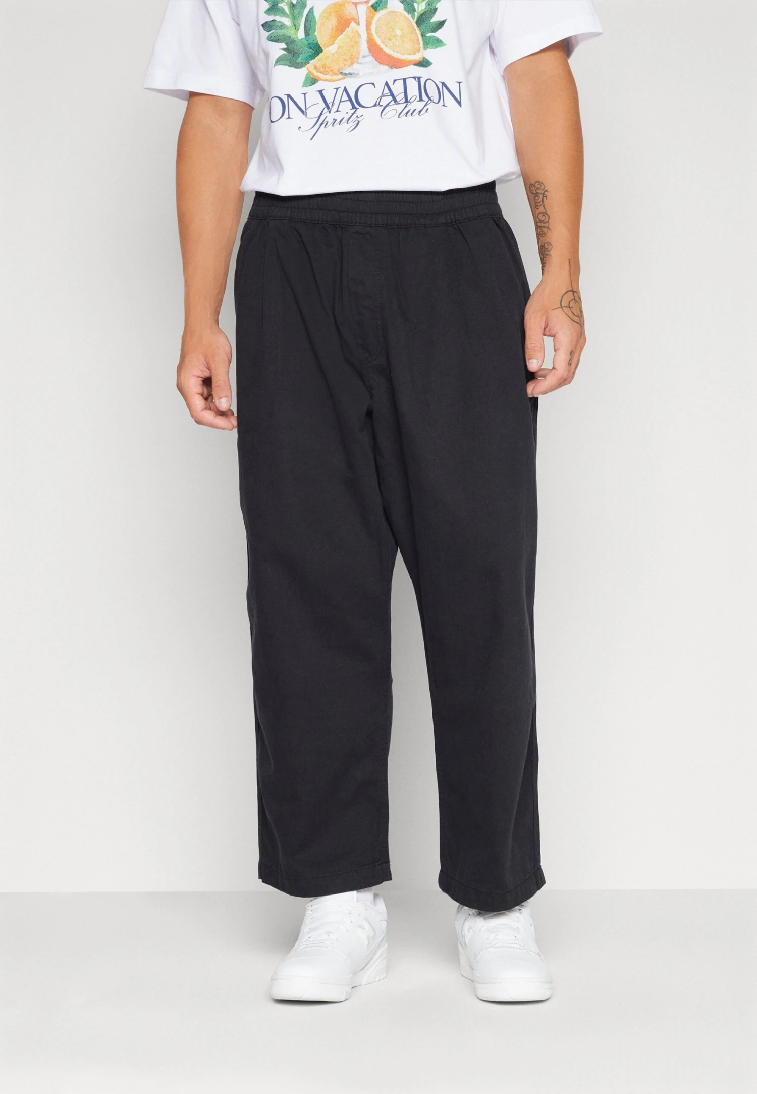 YOURTURN Pant Bo Trousers Elastic Waist Loose Fit UnisexPantaloniBlack Donna Pantaloni YO121012E-Q11 3 YOURTURN Pant Bo Trousers Elastic Waist Loose Fit UnisexPantaloniBlack Donna Pantaloni YO121012E-Q11