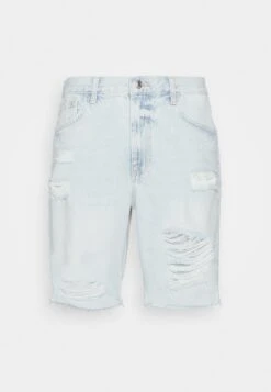 YOURTURN Unisex - Shorts Di Jeans - Light Blue Denim -Negozio Online Yourturn Italia 4f18a5ccf65f4177bd98366df8068c7f