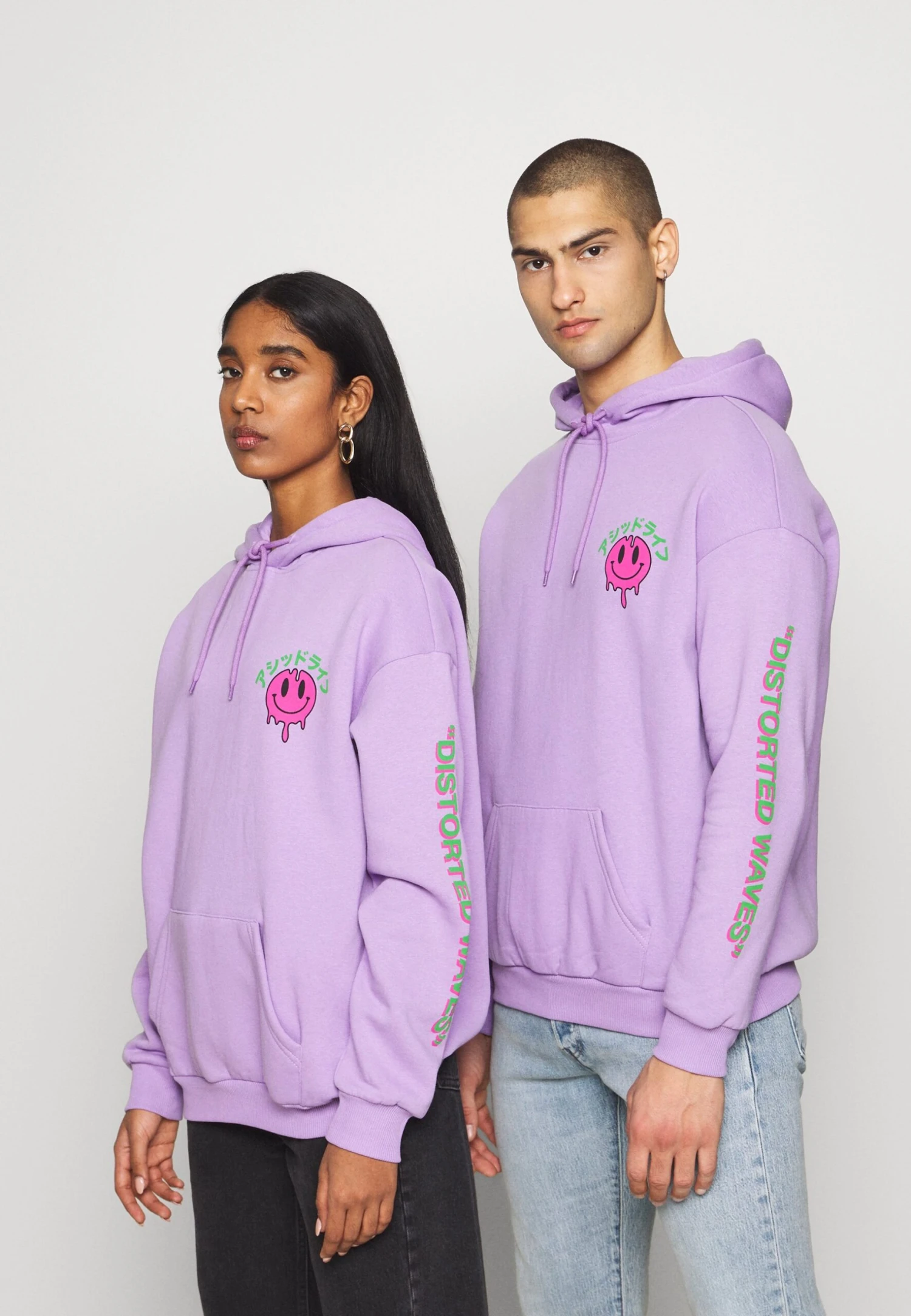YOURTURN Unisex - Felpa Con Cappuccio - Lilac 3 YOURTURN Unisex - Felpa Con Cappuccio - Lilac
