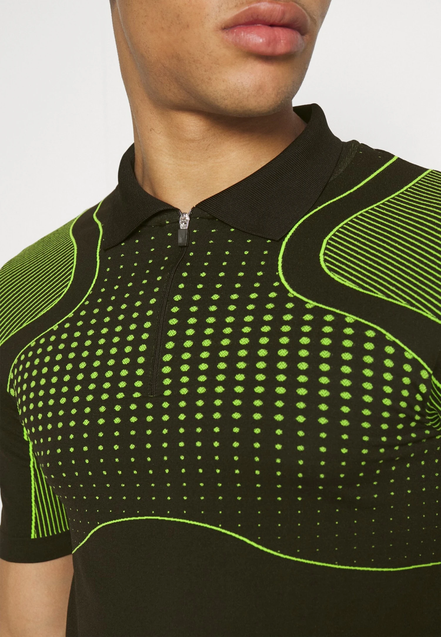 YOURTURN Unisex - Polo - Black/Green 8 YOURTURN Unisex - Polo - Black/Green - immagine 6