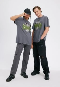 YOURTURN Unisex - T-Shirt Con Stampa - Grey -Negozio Online Yourturn Italia 5b360e03e6524bfbb413a64e0321b65f