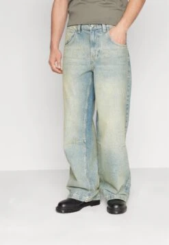 YOURTURN Extreme Baggy Fit UnisexJeans BaggyDark Blue Denim Donna Jeans YO121014J-K11