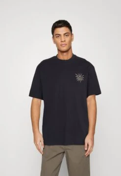 YOURTURN Sun Back Graphic Tee UnisexT-Shirt Con StampaBlack Donna T-shirt E Top YO12100TC-Q11