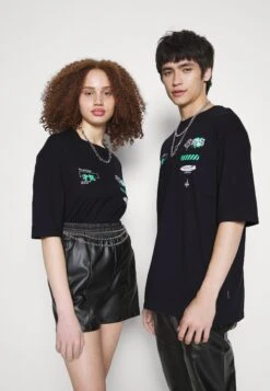 YOURTURN UnisexT-Shirt Con StampaBlack Donna T-shirt E Top YO12100N0-Q11