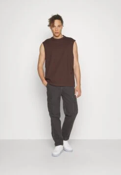 YOURTURN Unisex 2 PackTopLight Grey/Brown Donna T-shirt E Top YO12100WW-C11