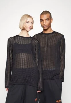 YOURTURN UnisexMaglietta A Manica LungaBlack Donna T-shirt E Top YO12100WP-Q11