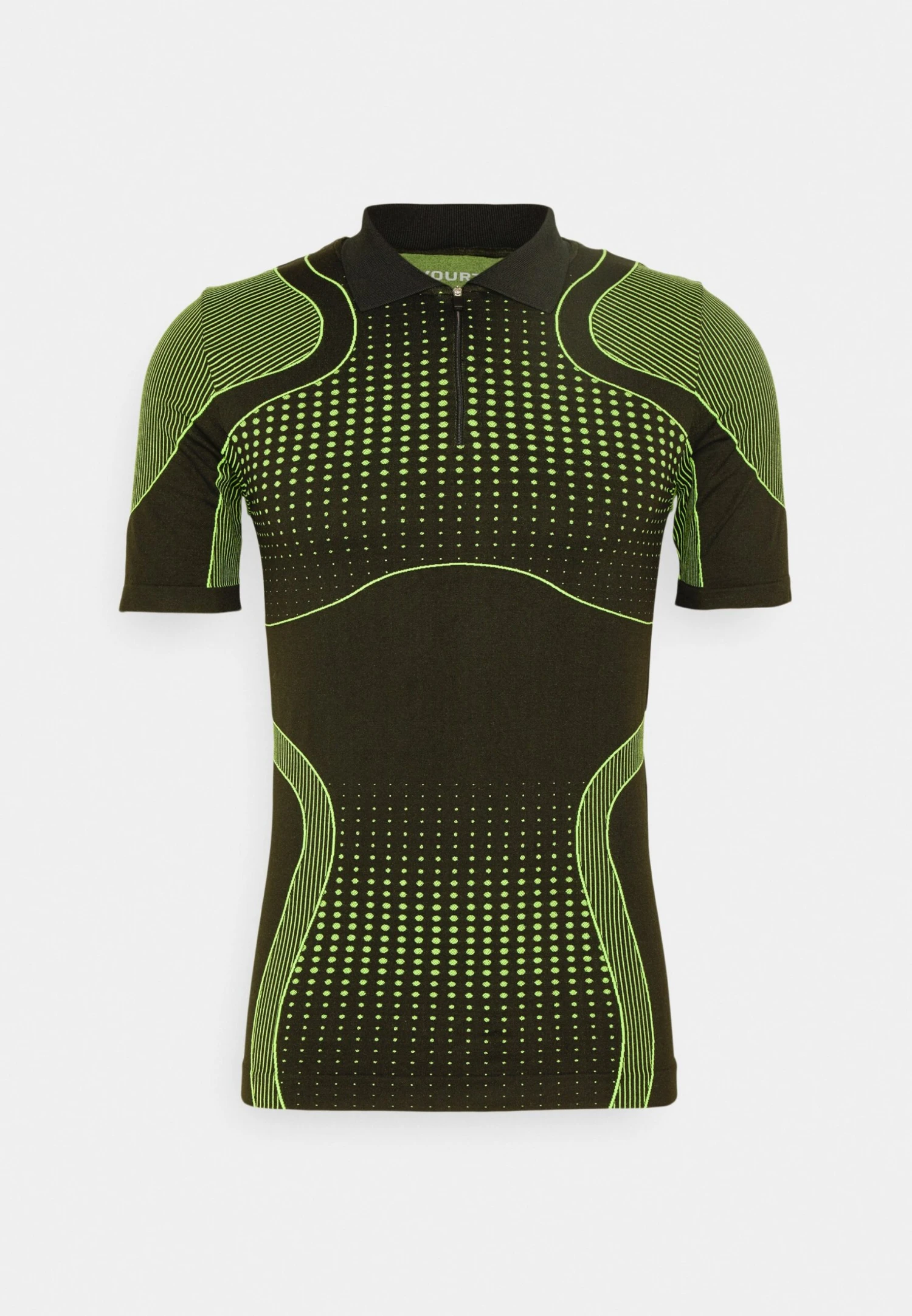 YOURTURN Unisex - Polo - Black/Green 7 YOURTURN Unisex - Polo - Black/Green - immagine 5