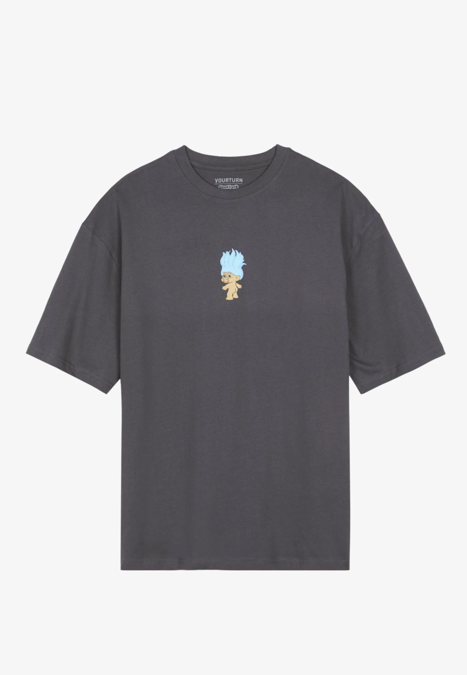 YOURTURN T-Shirt Con Stampa - Dark Grey 7 YOURTURN T-Shirt Con Stampa - Dark Grey - immagine 5