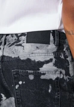 YOURTURN Unisex Moonwash UnisexJeans BaggyBlack Uomo Jeans YO12100LK-Q11 -Negozio Online Yourturn Italia 925b94312119488db48a97695399738c