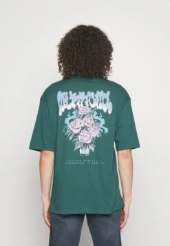 YOURTURN Graphic Tee UnisexT-Shirt Con StampaGreen Donna T-shirt E Top YO1210124-M11