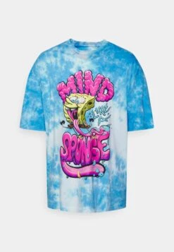 YOURTURN Spongebob Tie Dye Graphic TeeT-Shirt Con StampaBlue Uomo T-shirt E Polo YO12100SA-K11