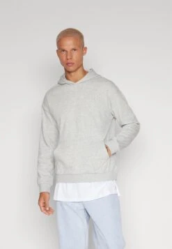 YOURTURN Hoodie Hybrid UnisexFelpaMottled Light Grey Donna Felpe YO121014D-C11