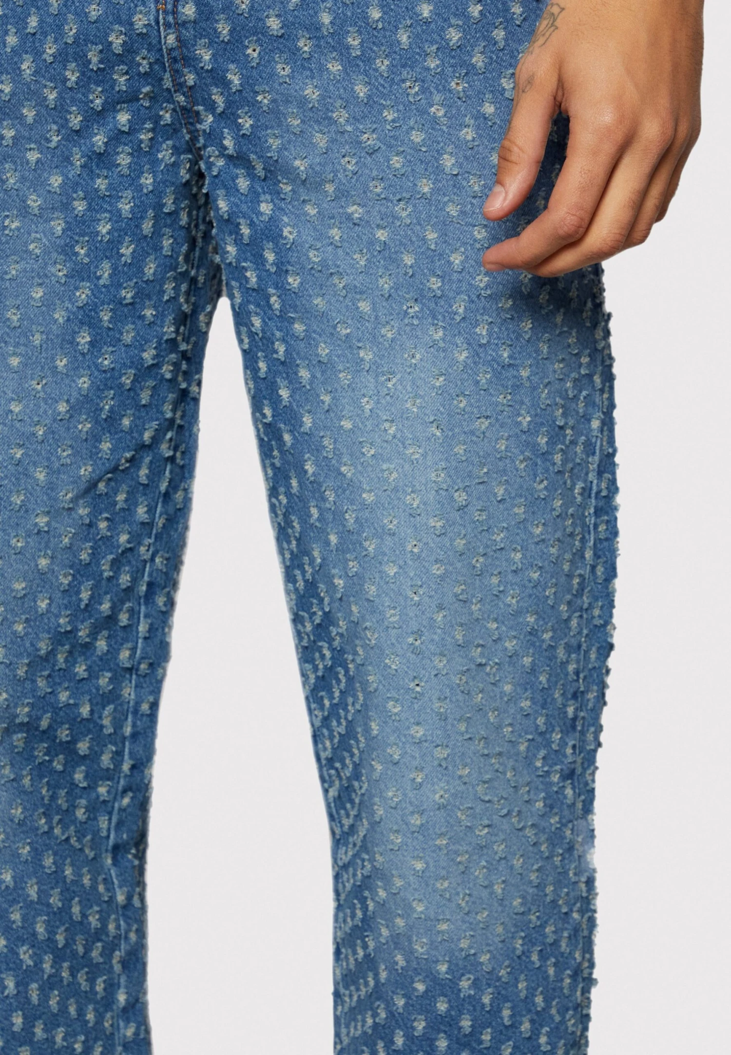 Phluid Project X YourturnHeavily DistressedJeans BaggyBlue Denim Donna Jeans YO12100TS-K11 8 Phluid Project X YourturnHeavily DistressedJeans BaggyBlue Denim Donna Jeans YO12100TS-K11 - immagine 6