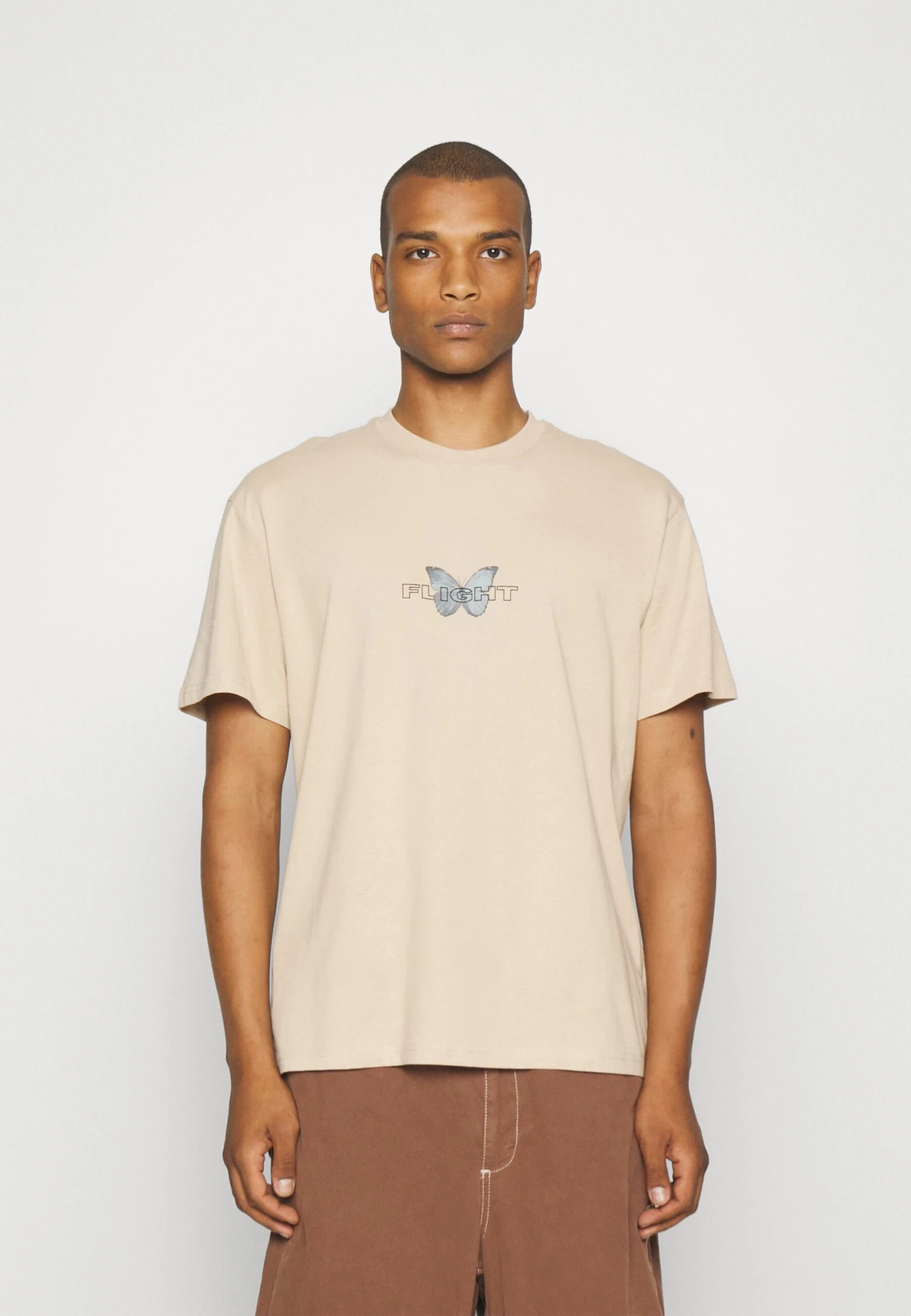 YOURTURN Unisex - T-Shirt Con Stampa - Tan 3 YOURTURN Unisex - T-Shirt Con Stampa - Tan