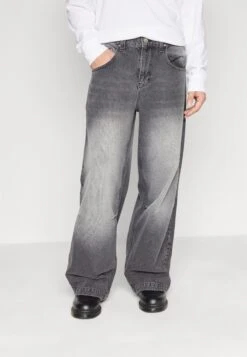 YOURTURN Extreme Baggy Fit UnisexJeans BaggyBlack Denim Uomo Jeans YO121014J-Q11