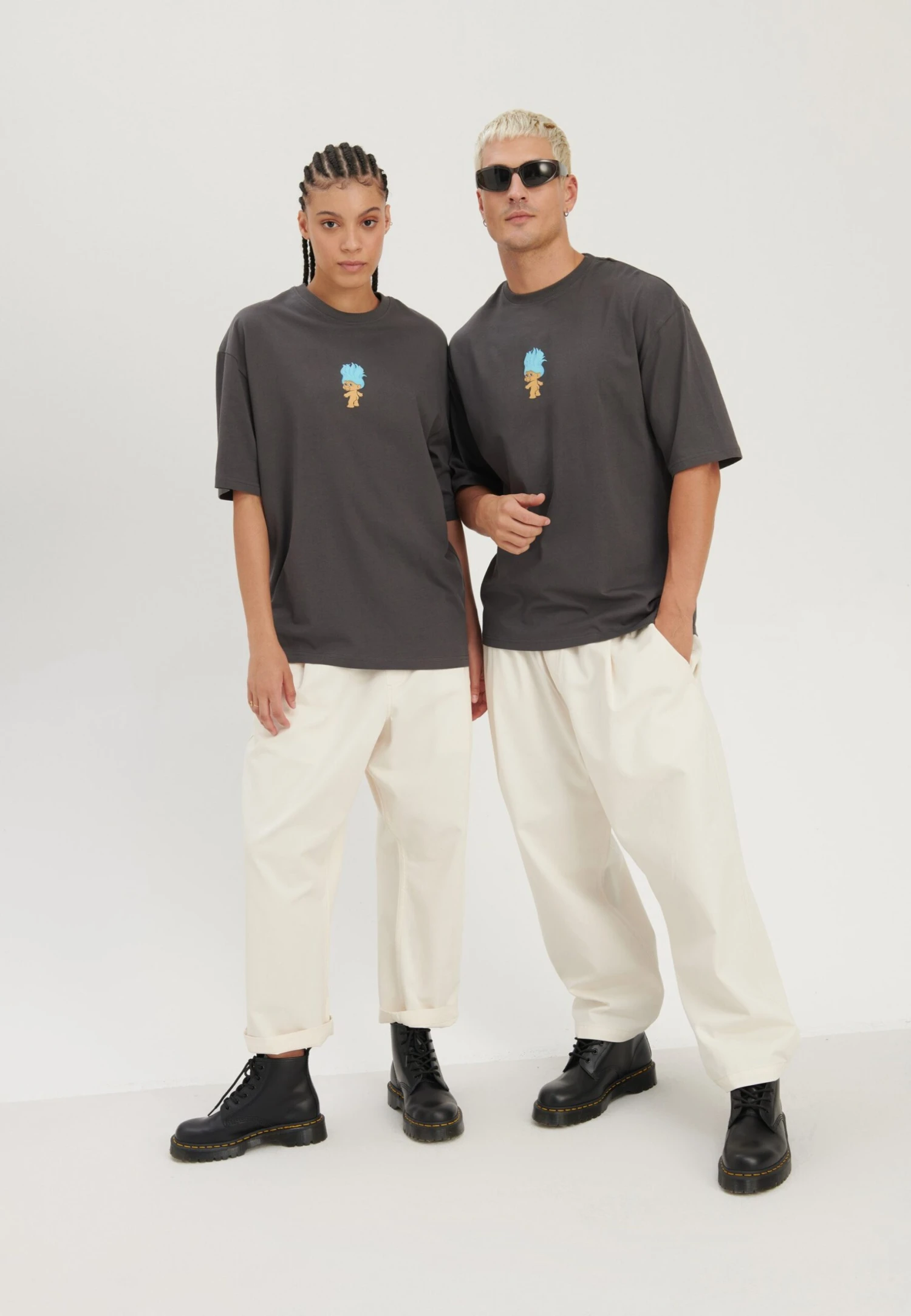 YOURTURN T-Shirt Con Stampa - Dark Grey 4 YOURTURN T-Shirt Con Stampa - Dark Grey - immagine 2