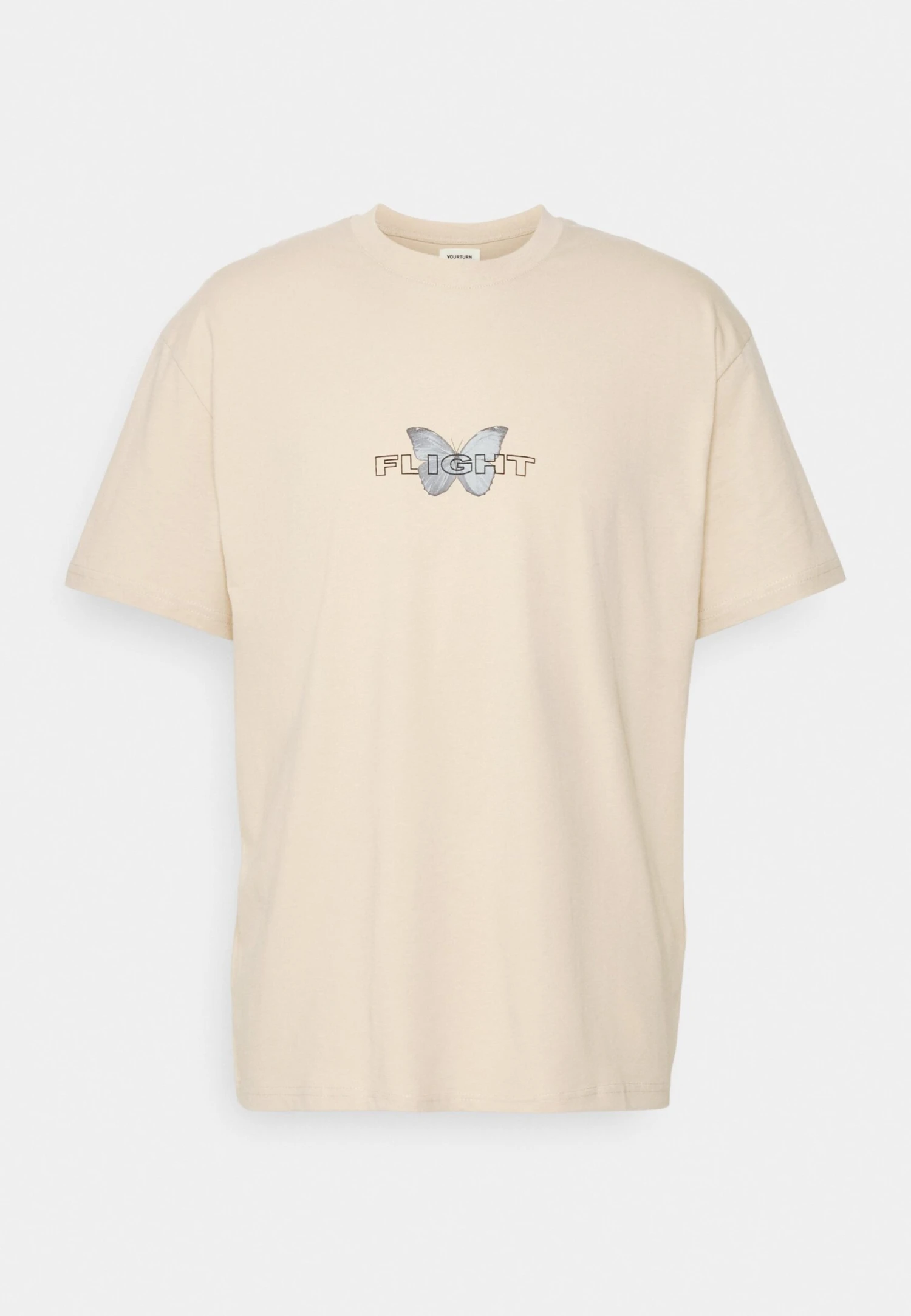 YOURTURN Unisex - T-Shirt Con Stampa - Tan 7 YOURTURN Unisex - T-Shirt Con Stampa - Tan - immagine 5