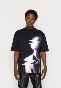 Negozio Online Yourturn Italia 8 YOURTURN UnisexT-Shirt Con Stampa Black Uomo T-shirt E Polo YO12100NZ-Q11