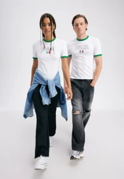 YOURTURN UnisexT-Shirt Con StampaWhite Uomo T-shirt E Polo YO121015B-A11 -Negozio Online Yourturn Italia b54fc6898b30439db8b81fb3a57ef42e