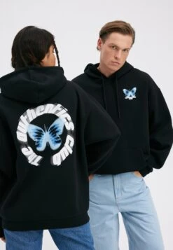 YOURTURN UnisexFelpa Con CappuccioBlack Donna Felpe YO121016C-Q11