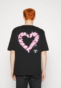 YOURTURN UnisexT-Shirt Con Stampa Black Donna T-shirt E Top YO121012V-Q11