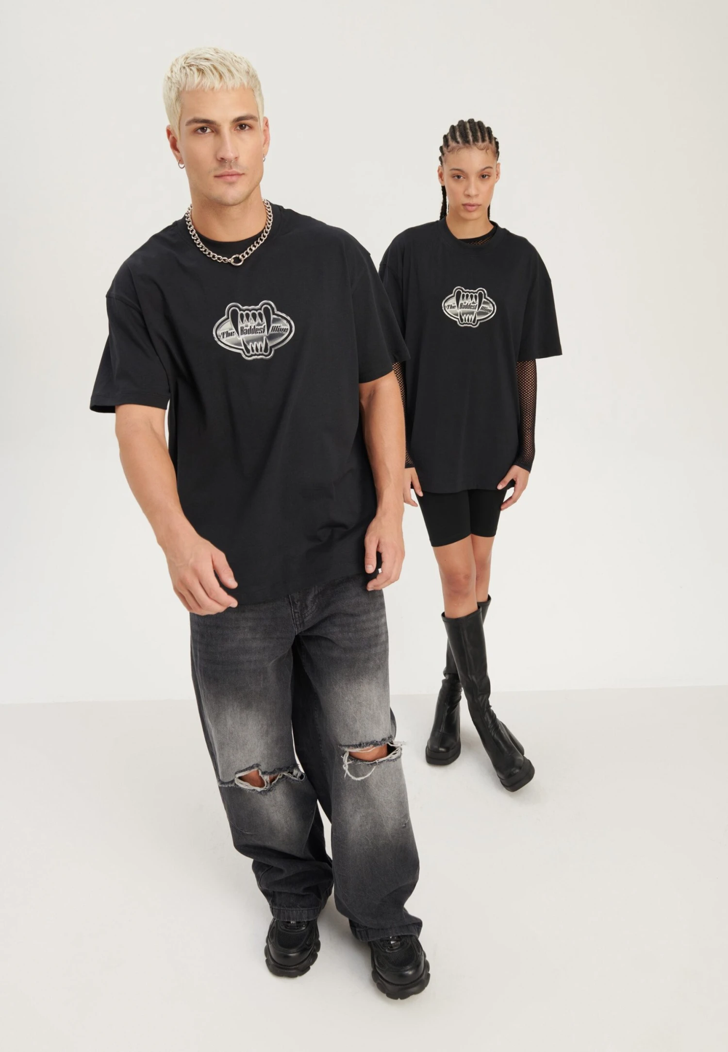 YOURTURN Unisex - T-Shirt Con Stampa - Black 4 YOURTURN Unisex - T-Shirt Con Stampa - Black - immagine 2