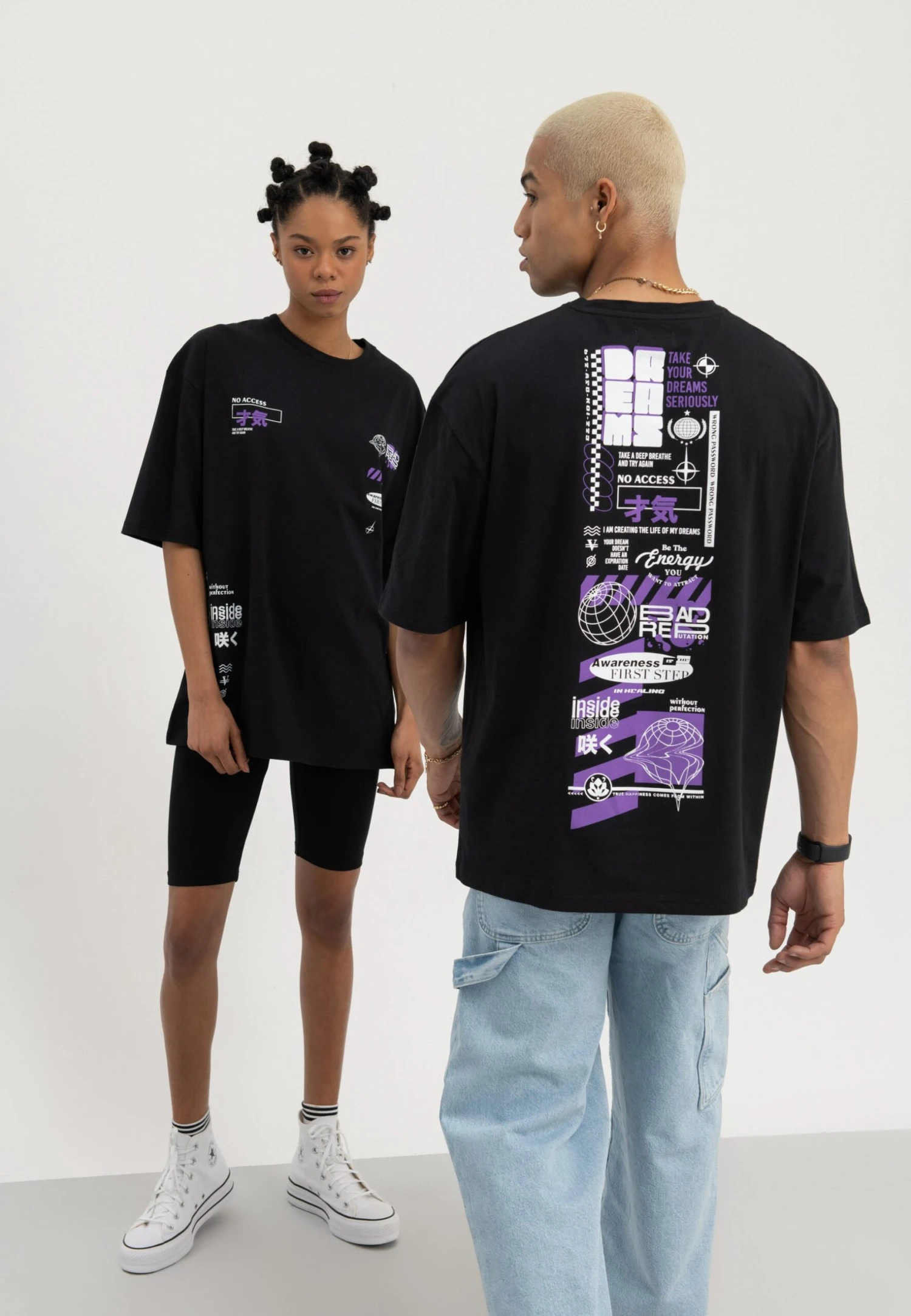 YOURTURN UnisexT-Shirt Con StampaBlack Donna T-shirt E Top YO12100N0-Q12 5 YOURTURN UnisexT-Shirt Con StampaBlack Donna T-shirt E Top YO12100N0-Q12 - immagine 3