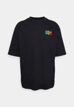 YOURTURN Graphic Tee With Foil Ticket UnisexT-Shirt Con StampaBlack Donna T-shirt E Top YO12100R6-Q11