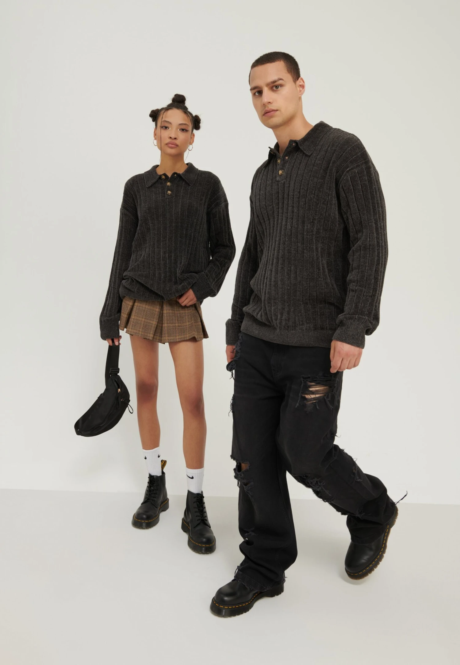 YOURTURN Unisex - Maglione - Grey 4 YOURTURN Unisex - Maglione - Grey - immagine 2