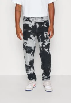 YOURTURN Unisex Moonwash UnisexJeans BaggyBlack Uomo Jeans YO12100LK-Q11