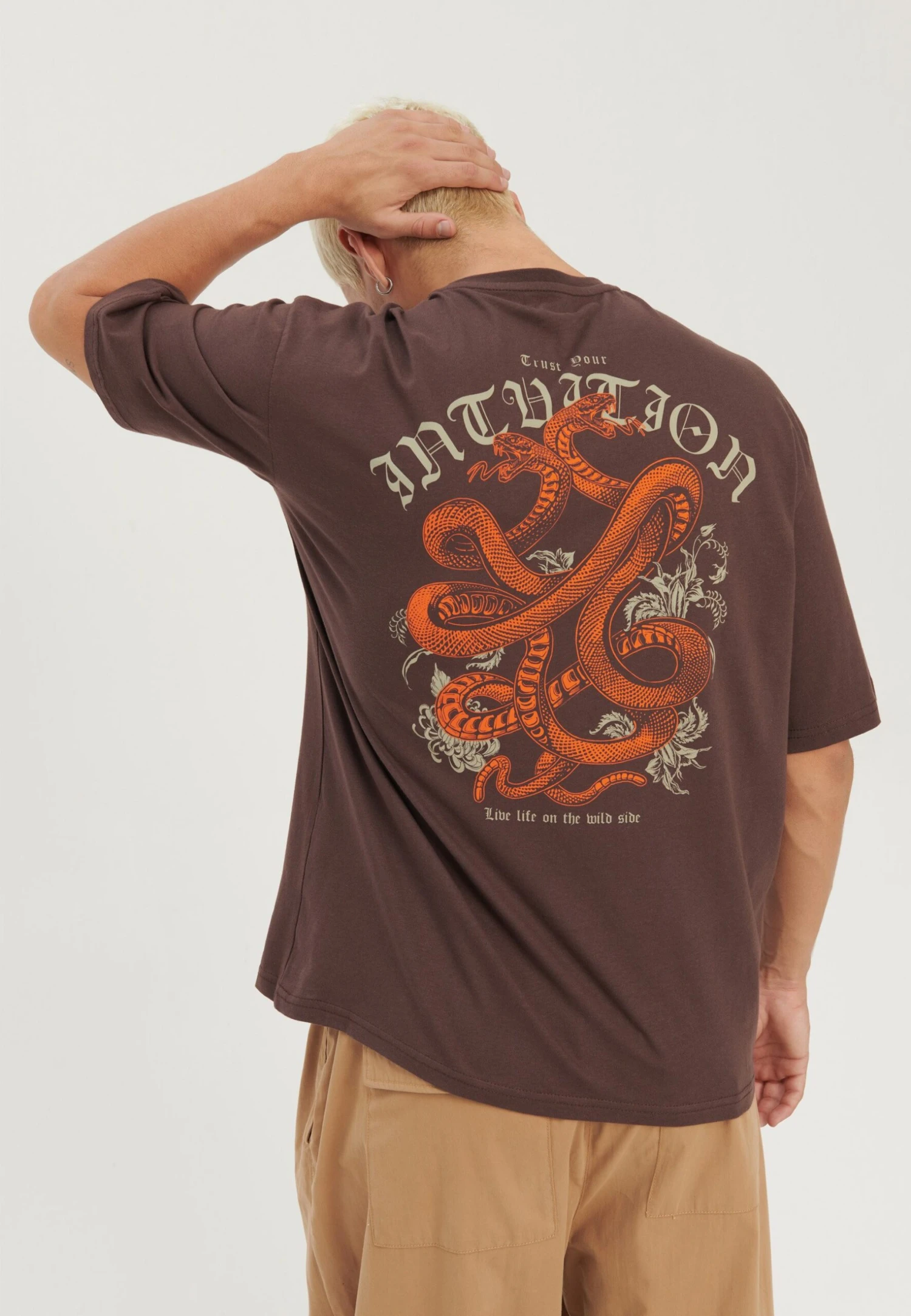 YOURTURN UnisexT-Shirt Con StampaBrown Uomo T-shirt E Polo YO121017B-O11 5 YOURTURN UnisexT-Shirt Con StampaBrown Uomo T-shirt E Polo YO121017B-O11 - immagine 3