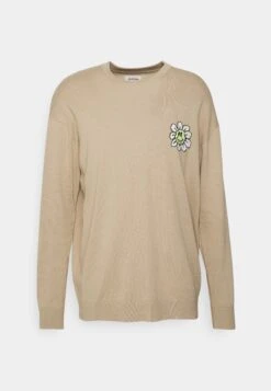 YOURTURN Crewneck With A FlowerMaglioneBeige Uomo Maglieria YO12100PZ-B11 -Negozio Online Yourturn Italia d4257cdb440247a68158075ba029f34e