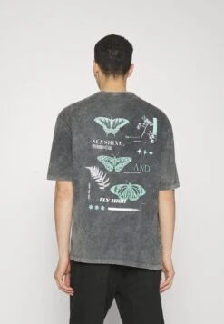 YOURTURN UnisexT-Shirt Con StampaMottled Black Uomo T-shirt E Polo YO1210126-Q11